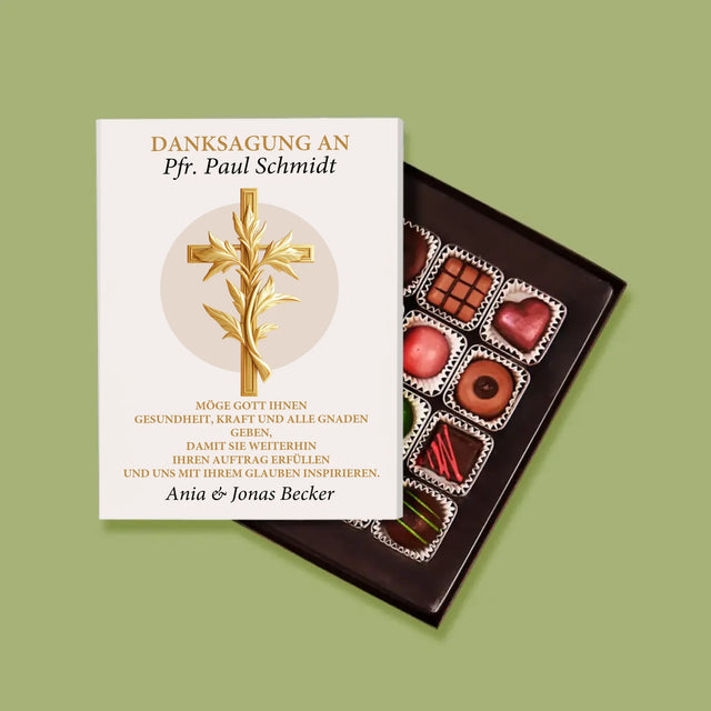 Name Und Unterschrift: Dank An Den Pfarrer - Pralinen