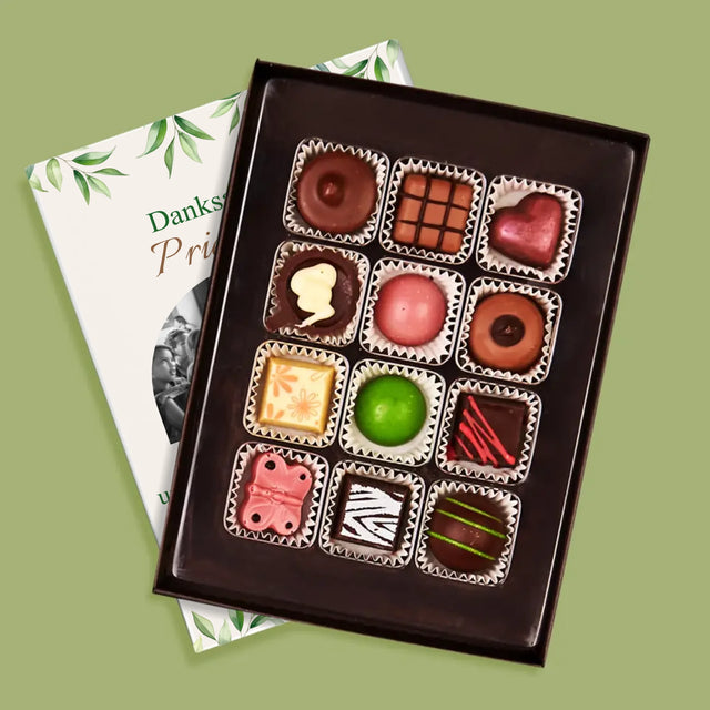 Foto Und Unterschrift: Dank An Den Priester-Kommunion - Pralinen