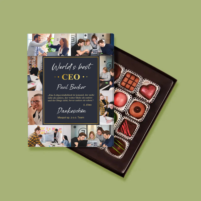 Fotocollage: Der Beste Ceo Der Welt - Pralinen