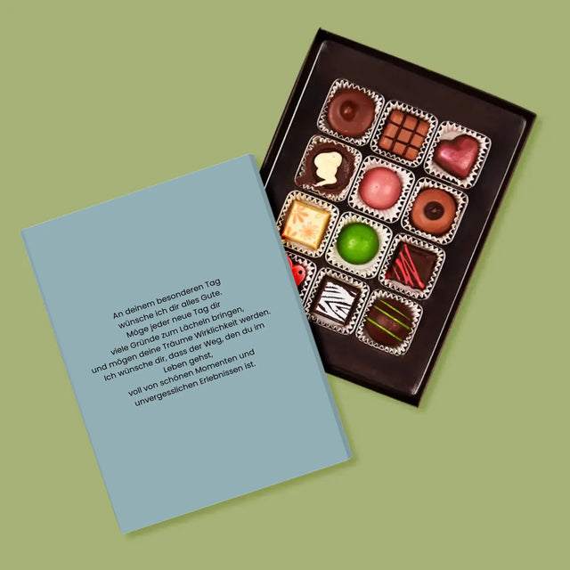 Foto Und Unterschrift: 25. Geburtstag Alles Gute Zum Geburtstag - Pralinen