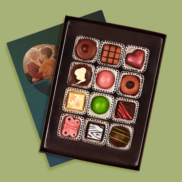 Fotocollage: Puzzleherz Für Oma - Pralinen