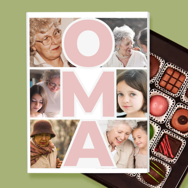 Fotocollage: Oma – Personalisierte Pralinen | DE