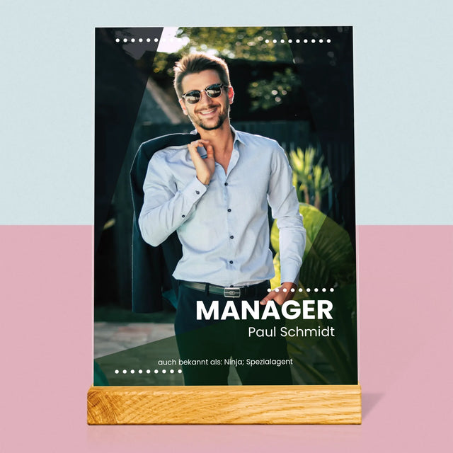 Foto Und Unterschrift: Geschäftsführer - Druck Auf Acrylglas