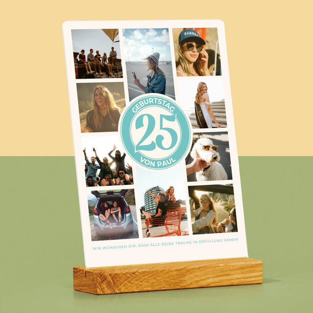 Fotocollage: 25 Geburtstag - Druck Auf Acrylglas