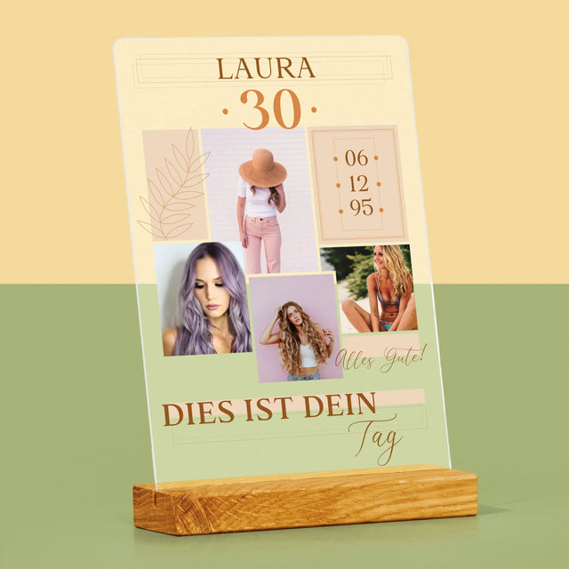 Fotocollage: Das Ist Dein Tag - Druck Auf Acrylglas