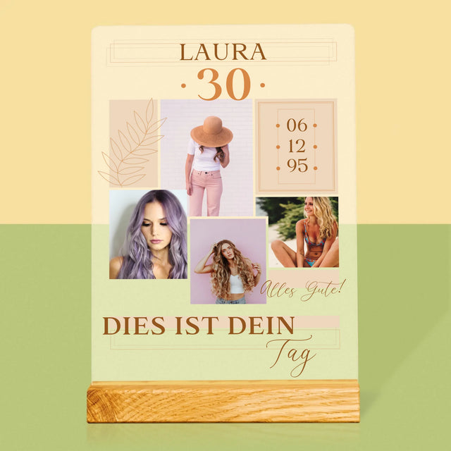 Fotocollage: Das Ist Dein Tag - Druck Auf Acrylglas