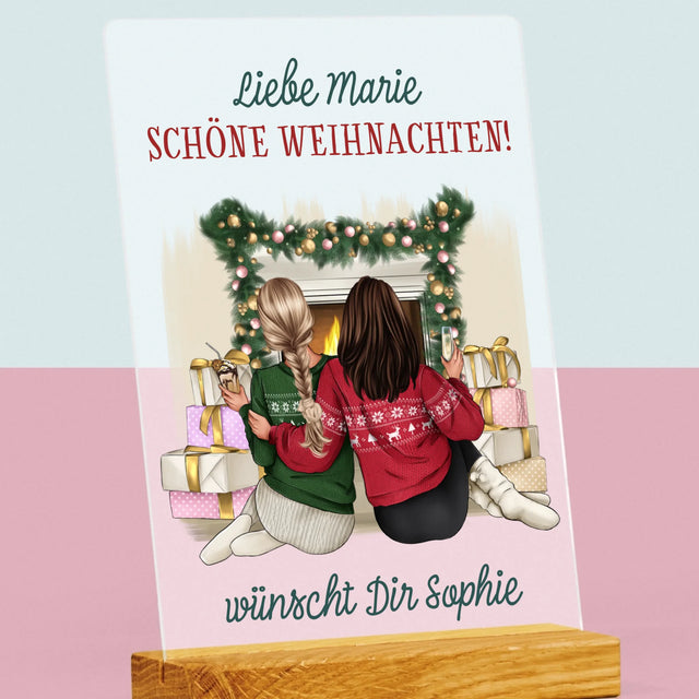 Avatar Creator: Weihnachten Freundinnen - Druck Auf Acrylglas