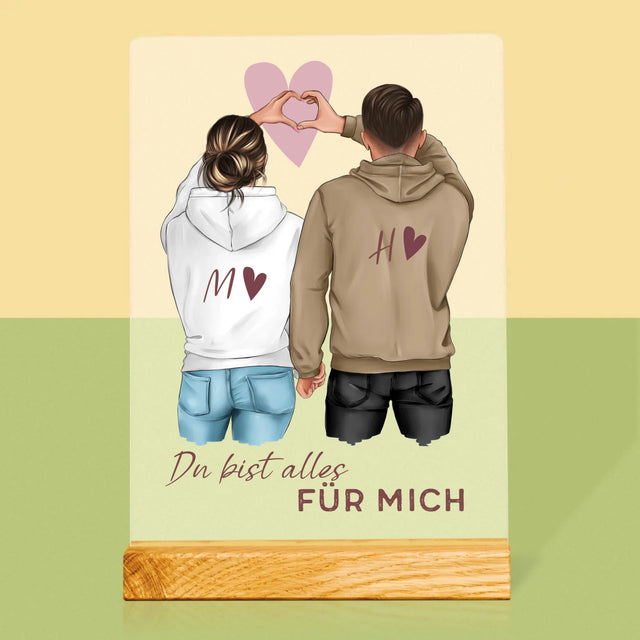 Avatar Creator: Paar Herz - Druck Auf Acrylglas