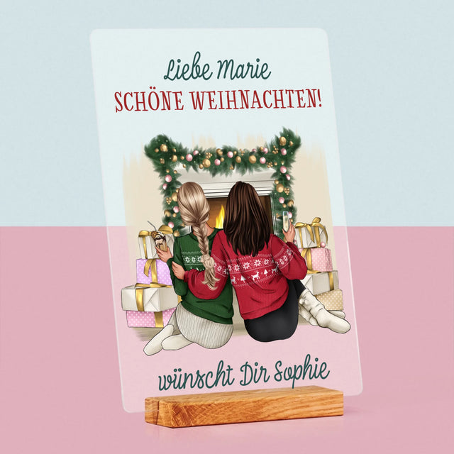 Avatar Creator: Weihnachten Freundinnen - Druck Auf Acrylglas