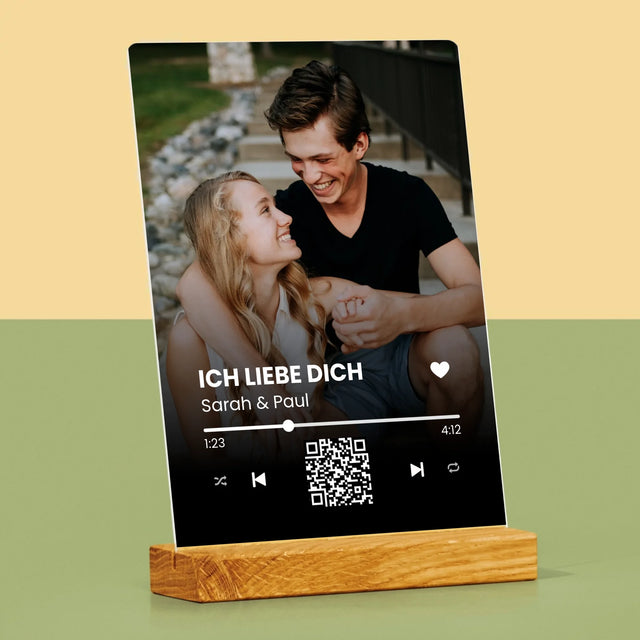 Foto Und Unterschrift: Euer Lied-Qr-Code - Druck Auf Acrylglas
