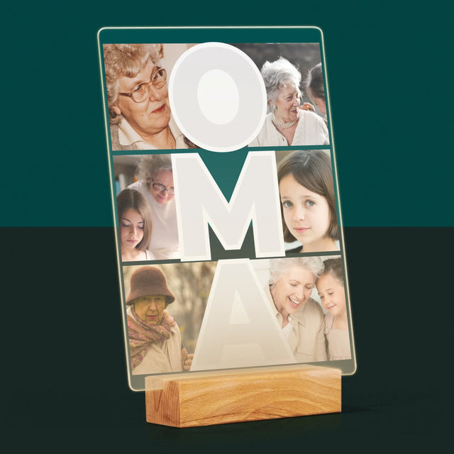 Fotocollage: Oma - Druck auf Acrylglas | DE
