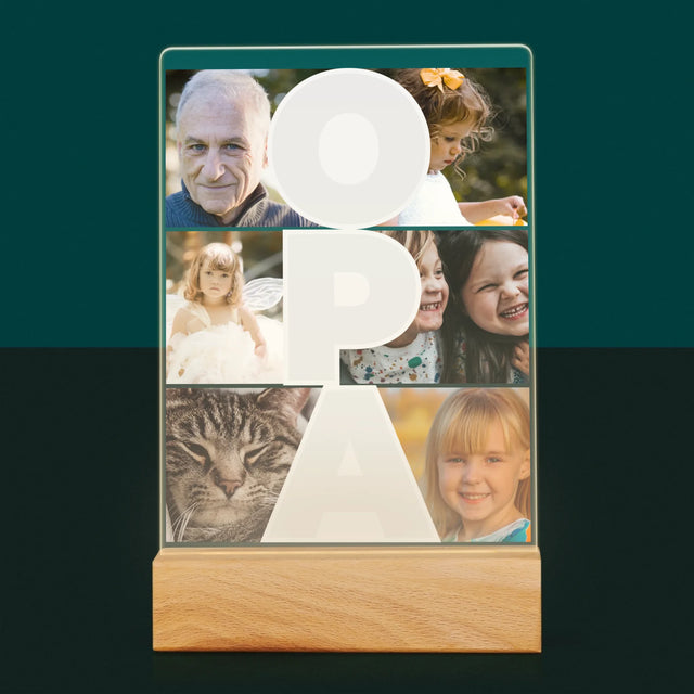 Fotocollage: Opa - Druck Auf Acrylglas