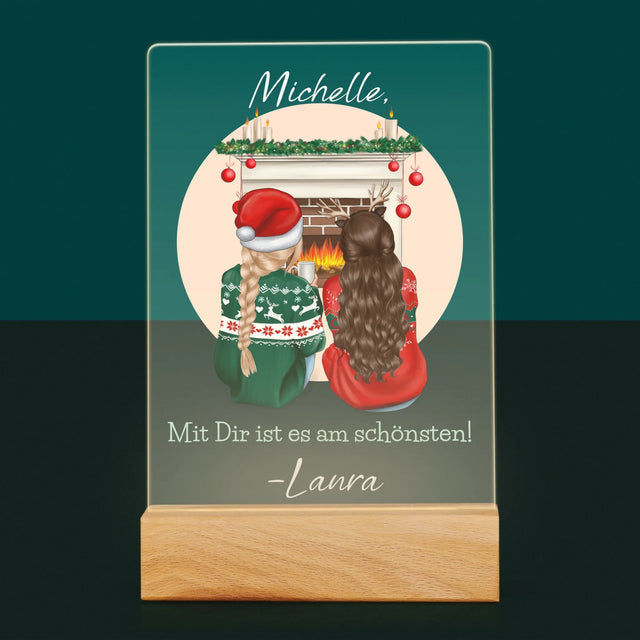 Avatar Creator: Beste Freundinnen Weihnachten - Druck Auf Acrylglas