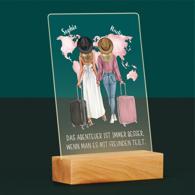 Avatar Creator: Reisende Freundinnen - Druck Auf Acrylglas