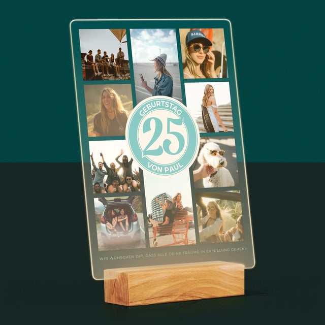 Fotocollage: 25 Geburtstag - Druck Auf Acrylglas