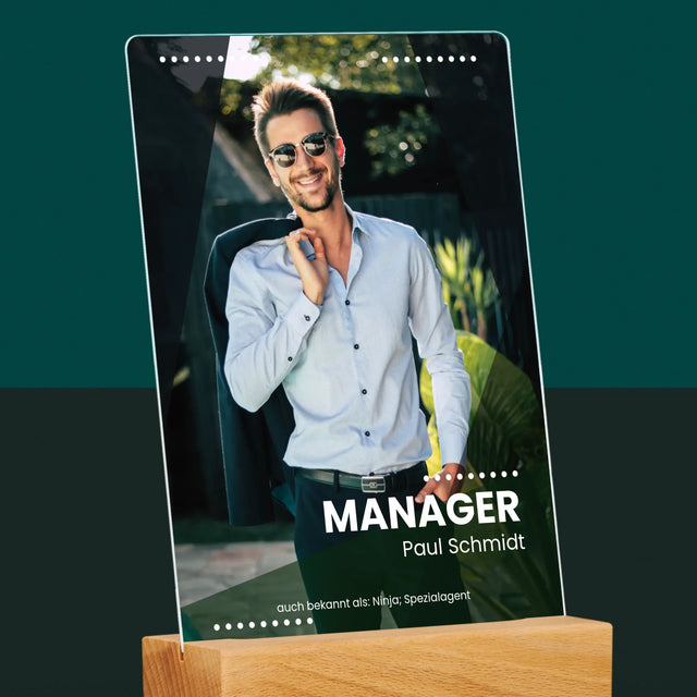 Foto Und Unterschrift: Geschäftsführer - Druck Auf Acrylglas