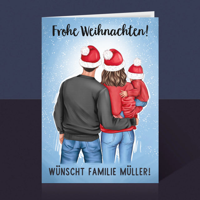 Avatar Creator: Weihnachtsfamilie - Glückwunschkarte