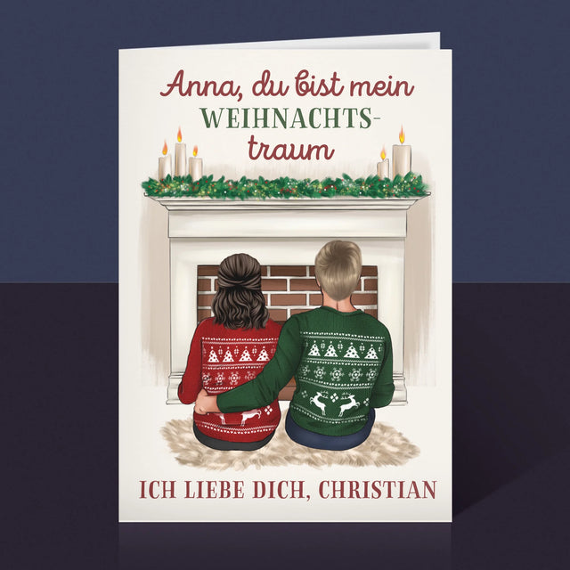 Avatar Creator: Weihnachtspaar - Glückwunschkarte