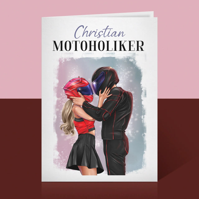 Avatar Creator: Motoholiker - Glückwunschkarte