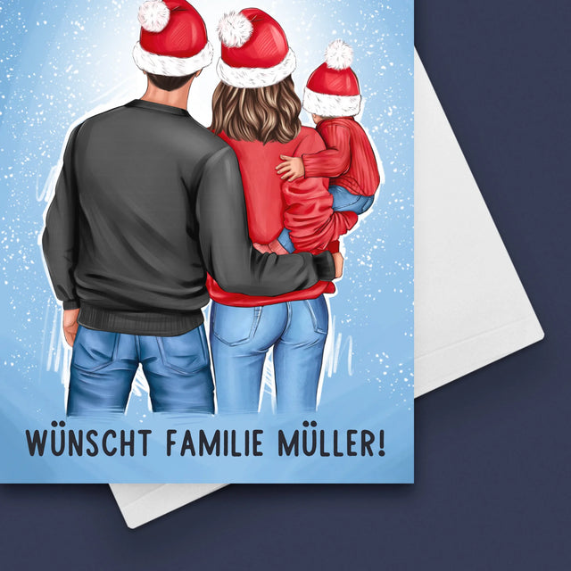 Avatar Creator: Weihnachtsfamilie - Glückwunschkarte