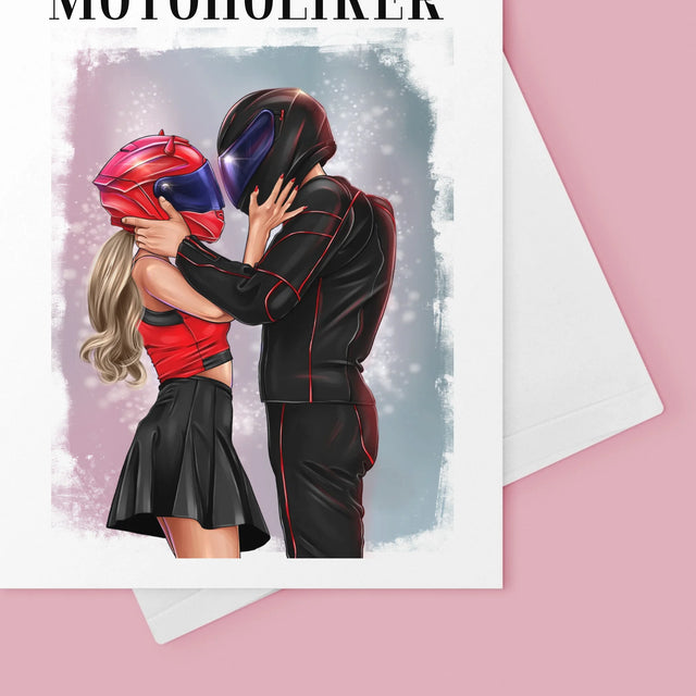 Avatar Creator: Motoholiker - Glückwunschkarte