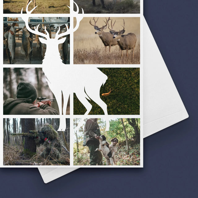 Fotocollage: Der Jäger - Glückwunschkarte