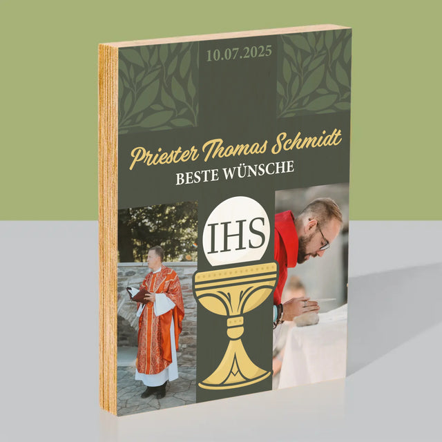 Fotocollage: Alles Gute - Kreuz - Druck Auf Holz