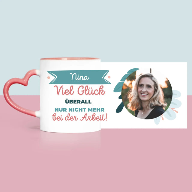 Foto Und Unterschrift: Viel Glück Bei Der Nicht-Arbeit - Tasse