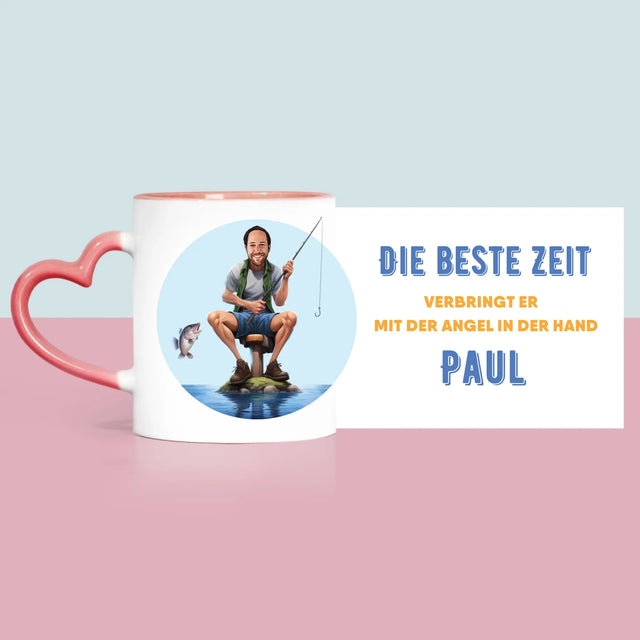 Foto und Unterschrift: Beste Zeit - Bedruckte Tasse | DE