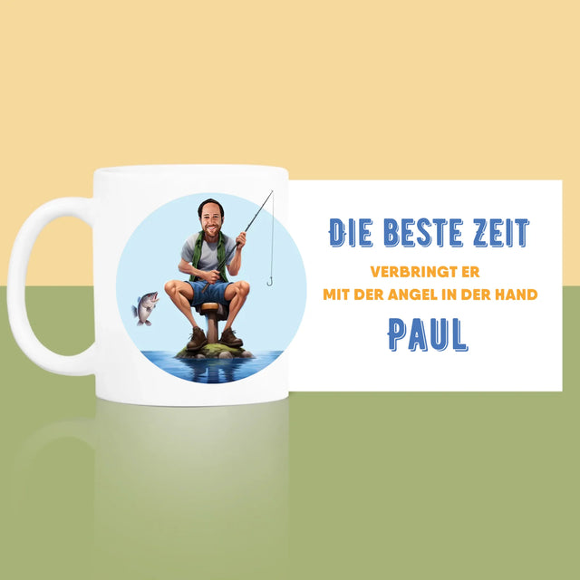 Foto und Unterschrift: Beste Zeit - Bedruckte Tasse | DE