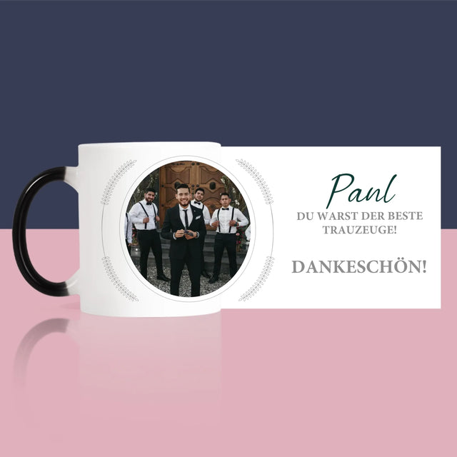 Foto Und Unterschrift: Du Warst Der Beste Trauzeuge - Tasse