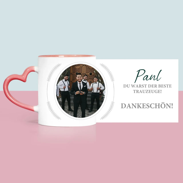 Foto Und Unterschrift: Du Warst Der Beste Trauzeuge - Tasse