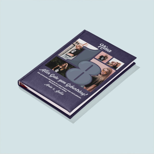 Fotocollage: 18 - Schönsten Momente - Notizbuch