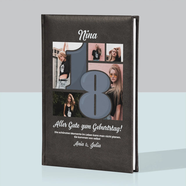 Fotocollage: 18 - Schönsten Momente - Notizbuch
