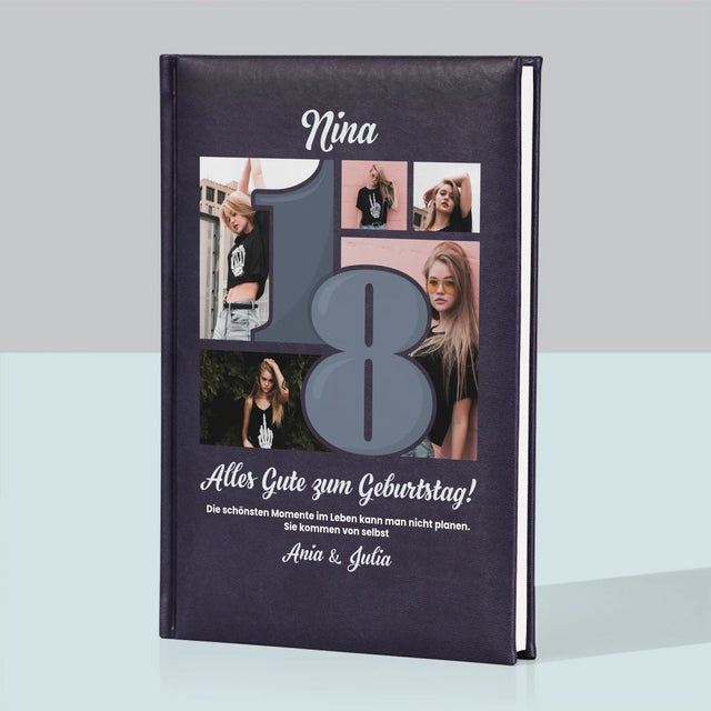 Fotocollage: 18 - Schönsten Momente - Notizbuch