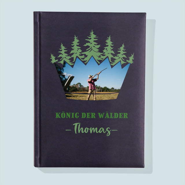 Form-Collage: König Der Wälder - Notizbuch