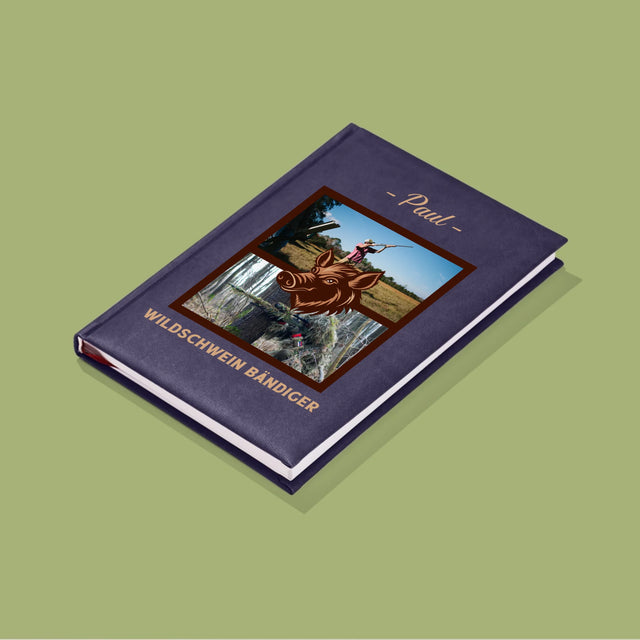 Fotocollage: Wildschwein Bändiger - Notizbuch