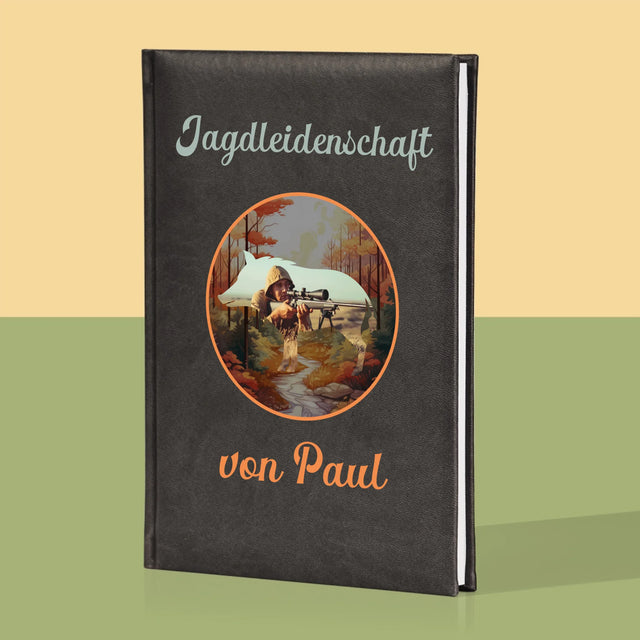 Foto Und Unterschrift: Jagdleidenschaft  - Notizbuch