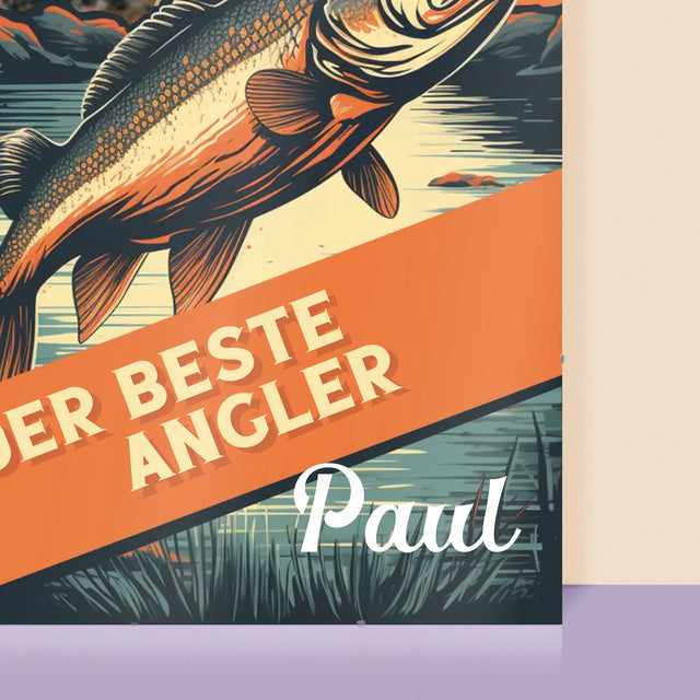Foto Und Unterschrift: Der Beste Angler - Poster