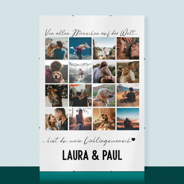 Fotocollage: Von Allen Menschen Auf Der Welt - Poster