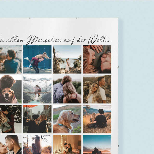 Fotocollage: Von Allen Menschen Auf Der Welt - Poster