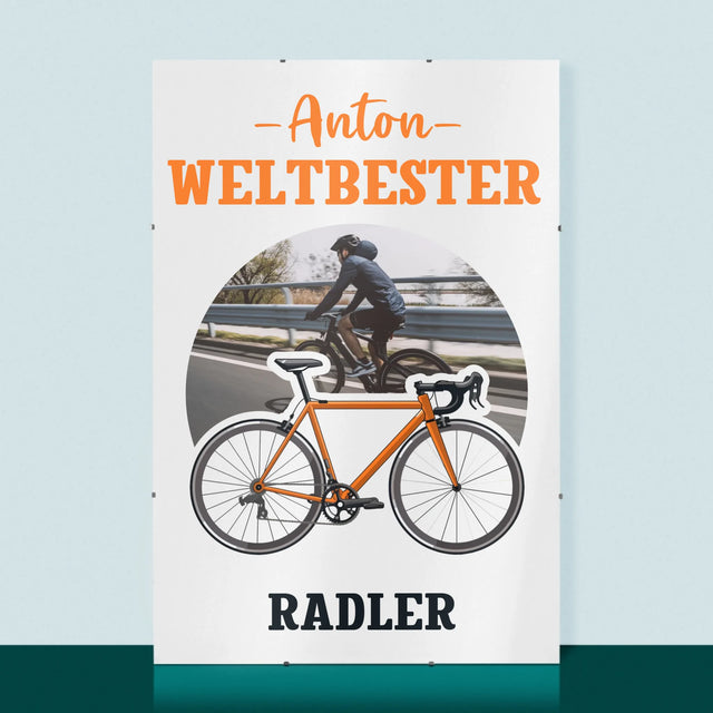 Foto Und Unterschrift: Der Weltbeste Radler - Poster