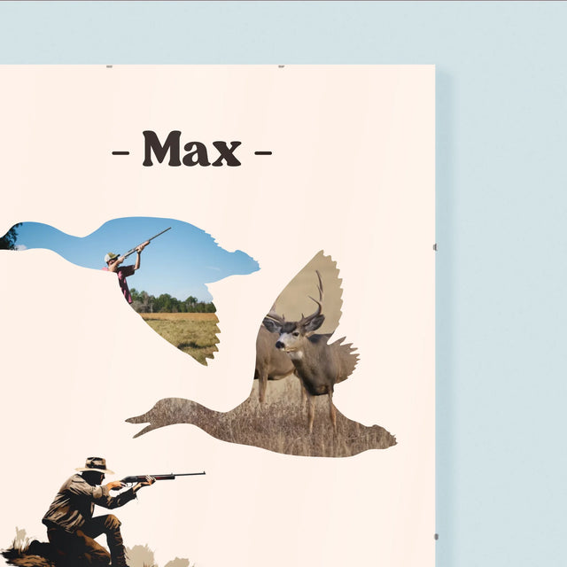 Form-Collage: Für Die Jagd Geschaffen - Poster