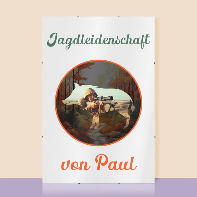 Foto Und Unterschrift: Jagdleidenschaft  - Poster