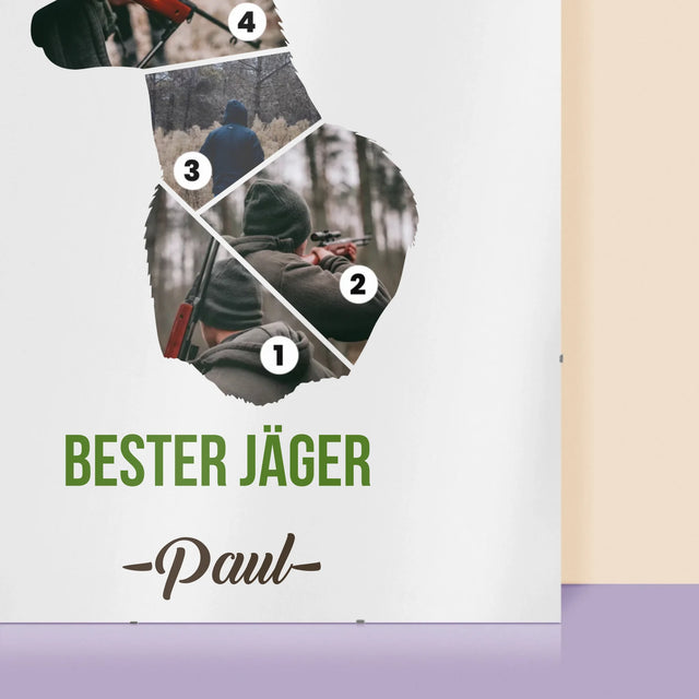 Form-Collage: Bester Jäger - Poster