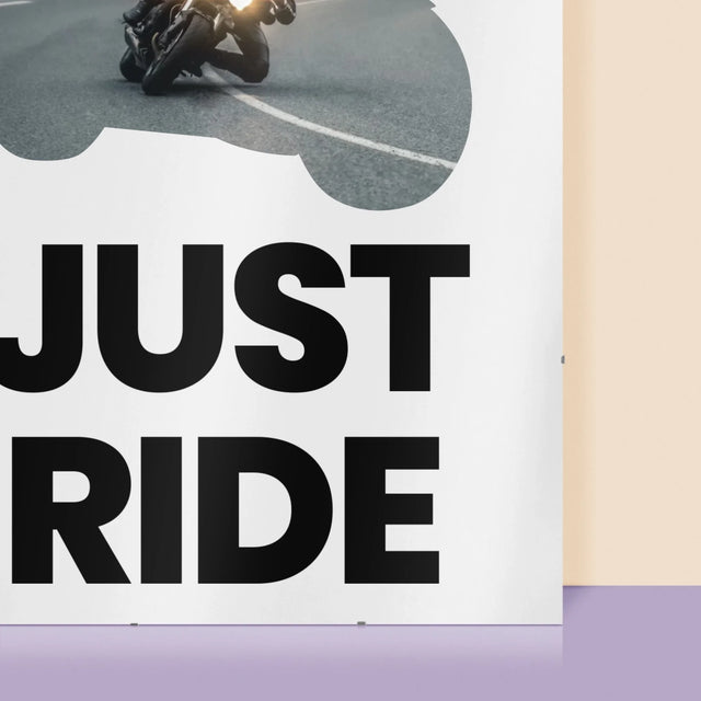 Form-Collage: Just Ride - Poster