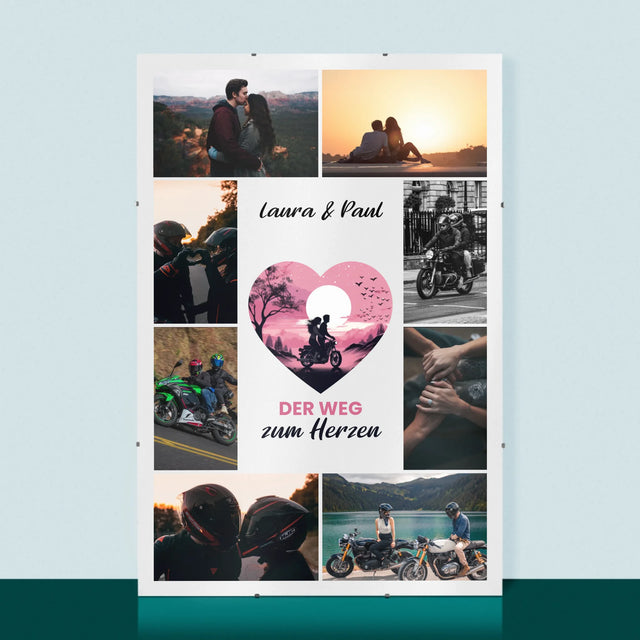 Fotocollage: Der Weg Zum Herzen - Poster