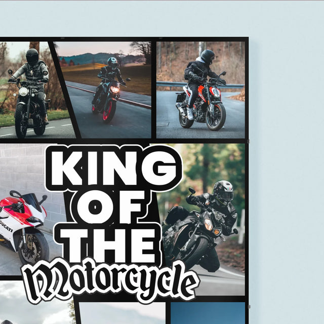 Fotocollage: King Of The Motorcycle - Poster