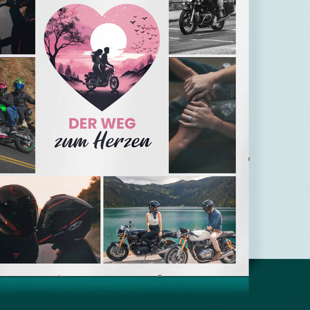 Fotocollage: Der Weg Zum Herzen - Poster