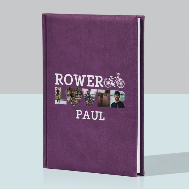 Buchstaben-Collage: Fahrradliebhaber - Notizbuch